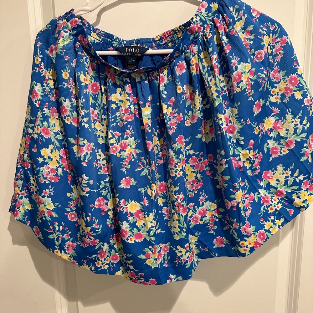 Ralph Lauren girls elastic waisted twirly  skirt pretty floral Never worn